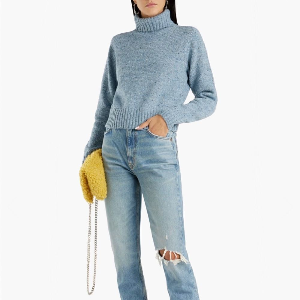 RE/DONE Blue 60s Slim Turtleneck - Picture 8 of 8